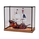 Acrylic Display Clear Collectors Box Compatible with Lego 31109 Pirate Ship Building Block Model Dust Storage Box Display Box Box Only Style 1