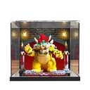 Acrylic Display Case for Lego 71411 Powerful Bowser Model 3mm Dustproof Display Box Display Case Compatible with Lego 71411 Model Not Included
