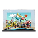Display Case for Lego 41737 Good Friends Beach Amusement Park Building SetDustproof Clear Display box Compatible with Lego 41737Not Include The Model Background
