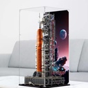 CHIFENMS Acrylic Display Clear Collectors Box Compatible with Lego 10341 Space Launch Building Block Model Dust Storage Box Display Box Box Only
