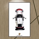 Figures Display Wall Mount for LEGO for 42096 Porscche 911 RSR Model Wall Mounting Bracket Decoration No Model D
