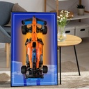 Display Wall Mount for Lego Technic McLaren F1 Toy Race Car Compatible with Lego Building Set 42141 Display Wall Board Shelf for AdultOnly Display Wall