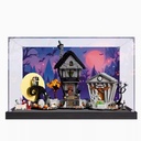 Acrylic Display Box Compatible with Lego Christmas Eve Scare 21351 Dust Box Collectible Gift Display Box Organizer Box Only Painted Background