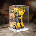 BoHeart Acrylic display case for Lego 10338 Autobot Bumblebee customizedtransparent Dustproof display box can be collected Size252530 cm Model Not Included