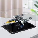 Clear Acrylic Display Box Compatible with Lego 75181 Winged Starfighter Building Block Models Protective Decorative Collectors Storage Box Box Only 2mm