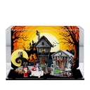 Acrylic Display Case for Lego 21351 The Nightmare Before ChristmasDustproof Box Storage Box Transparent Box Custom Display Box Compatible with Lego 21351Only Case No Model