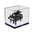 HCAEIOFJ Clear Acrylic Display Case for Lego Ideas 21323 Applicable for Grand Piano Designed Display Box GiftDisplay Case Only High Black Bottom