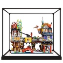 Acrylic Display Case for Lego 71799 Building SetClear Display Case DustProof Display Case Compatible with Lego 71799Only Display Case Black Base