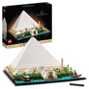 LEGO Architecture Great Pyramid of Giza Set Home Decor Model Building Kit Gift Idea for Adults Men Women Mum Dad Creative Activity Famous Landmarks Collection 21058
