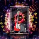 Acrylic display box for LEGO 21329 Fender guitar model special display box collectible model best giftmodel not included Background
