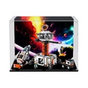 BoHeart Clear Acrylic Display Case for Lego City 60434 Applicable for Space Base and Rocket Launchpad Designed Display Box GiftDisplay Case Only Black BottomBackground