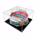 Figures Display Box for LEGO 10284 Camp NOU FC Barccelona Acrylic Dustproof Transparent Custom Display Case No Model snap fastener3mm