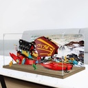 Transparent Acrylic Display Casefor Lego 71797 Life and Death Model Clear BoxStorage BoxDisplay BoxCompatible with 71797 Model Display Box only Wooden Base