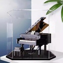 Acrylic display box for Lego 21323 Piano model dustproof transparent collectors display box display box only Black base