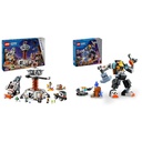 LEGO City Space Base and Rocket Launchpad Set Toy for 8 Plus Year Old Boys Girls City Space Construction Mech Suit Action Figure Toy for 6 Plus Year Old Kids Boys Girls
