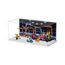 Acrylic Display Case for Lego City Stuntz Stunt Truck Ring of Fire Challenge 60357 Model Dustproof AntiUV Storage Box Collectors