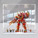 Acrylic Display Box for Lego 80045 Morphing Mech Model Transparent Dustproof Display Box Compatible with Lego 80045 Construction kit Model not Included White Base