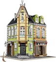 Corner Shopping Center Modular House Building Blocks 3Level Modular Building Architecture Clamp Blocks 3474Pieces House Building Kit Model Adults Compatible with lego No color box