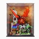Acrylic Display Case Compatible with Lego 21348 Dungeons and Dragons Model Set Dustproof Transparent Display Case Storage Box Display Case Only