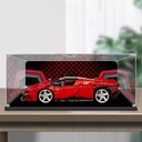 Acrylic Transparent Display Box Compatible with Lego 42143 Racing Model Dustproof Display Gift Protect Decorations Collectibles Storage Organizer Box Only Painting Only Back