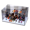 CHIFENMS Acrylic Display Box for Lego 80016 Base of Fire Clear Dustproof Display Box Box Only Lego Set Not Included White Base