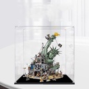 Acrylic Display case Compatible with Lego 70840 Fort Doom Collapsing Statue of Liberty Display Box kitdustproof UVResistant Transparent Display case Display case only 3mm