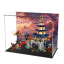 Acrylic Display Case for Lego 71814 Arena Tournament Temple City 3mm Dustproof Display Box Display Case Compatible with Lego 71814Model Not Included Background Build A