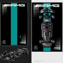 BoHeart Display Wallboard for Lego 42171 F1 Racing Model Decorative Display Panels for Lego Car Wall Mounted Displays Gift Ideas for Lego Car Wall Mount EnthusiastNO Model50X80CM