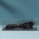 Clear Acrylic Display Box Compatible with Lego 76139 Batmobile Building Block Models Protective Decorative Collectors Storage BoxWith background airbrush Box Only Transparent