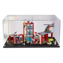 HAIWENFEIQI Acrylic Display Case for Lego General Fire Department 60110Dustproof Display Box Compatible LegoModel Gift Storage Display Model not Included 2mm