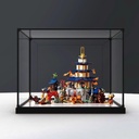 Transparent Acrylic Display Casefor Lego 71814 City of Temples Model Clear BoxStorage BoxDisplay BoxCompatible with 71814 Model Display Box only White Base