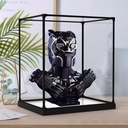 Transparent Acrylic display box for Lego 76215 Halfbreasted figure model Dustproof Storage Display Box Model Not Included White base