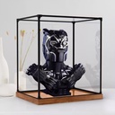 Transparent Acrylic display box for Lego 76215 Halfbreasted figure model Dustproof Storage Display Box Model Not Included woodgrain base