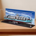 CHIFENMS Acrylic Clear Display Case for Lego Freighter 10241 Display BoxBuilding Block Collectibles Transparent Dustproof Showcase Storage Box Display Box Stand for Only Case