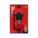 BoHeart Acrylic Display Wallboard for Lego 42143 Racing Compatible with 42143 Only Display WallboardNo Model C Style