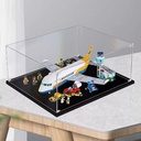 Acrylic Display Clear Collectors Box Compatible with Lego 60262 Urban passenger aircraft Building Block Model Dust Storage Box Display Box Box Only 2mm