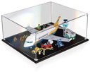 Display Case Compatible with Lego 60262 City Group Passenger Airplane Dustproof Display Case for Models Collectibles Display Case Only 3mm