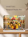 TRUSTFAR Acrylic Display Case for Lego 71411 Super Mario The Mighty Bowser Collection Protection Display Case for Lego 71411 Display Box Compatible with Lego 71411No Model background2