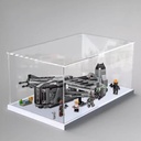 Transparent Acrylic display box for Lego 75323 Airplanes model Dustproof Storage Display Box Model Not Included White base
