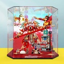 Acrylic Display Box for Lego 80012 Gold Mech Model Transparent Dustproof Display Box Compatible with Lego 80012 Construction kit Model not Included Black BaseBackground