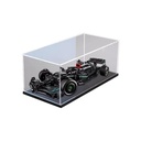 FEIFANBOYANG Acrylic Display case for Lego 42171 Racecars Model Dustproof Transparent collections Display Case display box only Black base