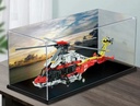 Tirff Acrylic Display Case for LEGO 42145 Technic Airbus H175 Rescue Helicopter Clear Acrylic Display Enclosure