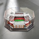 Acrylic Display Case for Lego 10272 Dustproof Clear Display Box Showcase for Lego 10272 Old Trafford Manchester United NOT Included The Model Black base