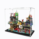 Figures Display Box for LEGO 71799 Urban View Acrylic Dustproof Transparent Display Case No Model snap fastener 3mm