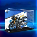 Acrylic Display Case for Lego 42159 Motorcycle Dustproof Display Case Compatible with Lego 42159 Models Case Only background