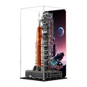 Acrylic Display Case for Lego 10341 Space Launch System Rocket Model 3mm Dustproof Display Box Display Case Compatible with Lego 10341 Model Not Included Background Build C