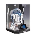 HCAEIOFJ Clear Acrylic Display Case for Lego SW 75379 Applicable for R2D2 Robet Car Display Box GiftDisplay Case Only Integrated box