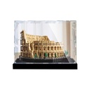 Transparent Acrylic Display Casefor Lego 10276 Roman Colosseum Model Clear BoxStorage BoxDisplay BoxCompatible with 10276 Model Display Box only Woodgrain Raised Base