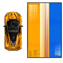 Display Wallboard for Lego Technic McLaren P1 42172 Compatible with Lego McLaren P1 for Lego Car Wall Mount Only Wallboard P1A