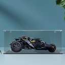 Clear acrylic display case for Lego 76240 76239 Batmobile Display box building block collectibles transparent dustproof storage box stand for case only Transparent Transparent